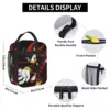 Shadow The Hedgehog Anime Accessories Insulated Lunch Bag For Outdoor Storage Food Boxes Reusable Cooler Thermal Lunch Boxes 6