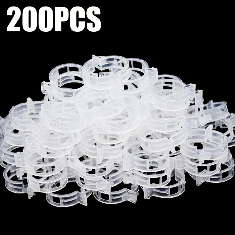 300 Clip Di Supporto Per Piante In Plastica Verde, Diametro 30 Mm, Per Pomodori, Cetrioli, Vite, Orchidee