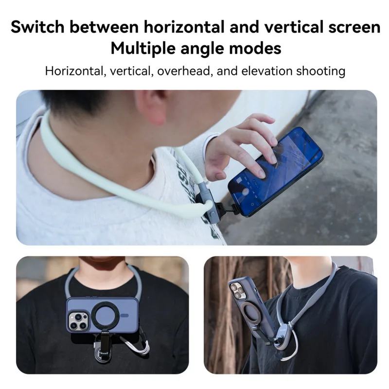 Silicone Magnetic Neck Mount Quick Release Hold for Iphone 15 14 13 12 11 10 SAMSUNG HUAWEI XIAOMI Phone Accessories