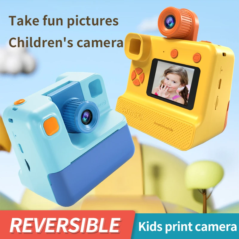 Appareil photo numérique instantané pour enfants, impression sans fil,  Bluetooth, impression d'étiquette photo sans encre, cadeaux pour enfants