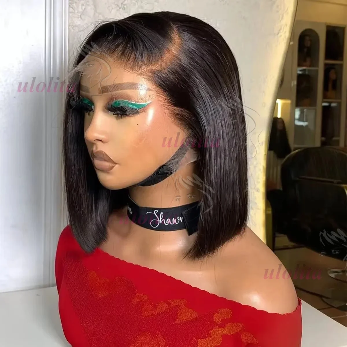 Human Hair Lace Frontal Wig Short Bob Raw Vietnamese Quality Styled Half 13x4 Lacefront Closure Wig Human Hair Wig 10 12 14 inch