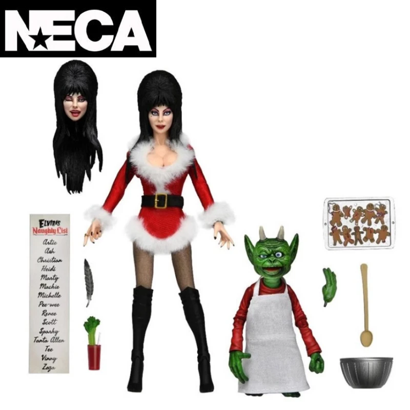 

In Stock NECA Original Elvira Christmas Edition 8-inch Mobile Puppet Clothes Great Gift From A Collector