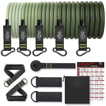 Tension Rope Elastic Rope Chest Expander Training Fitness Equipment Multifunctional Weight Loss Puller Tpe Resistance Rope - Thumbnail 3