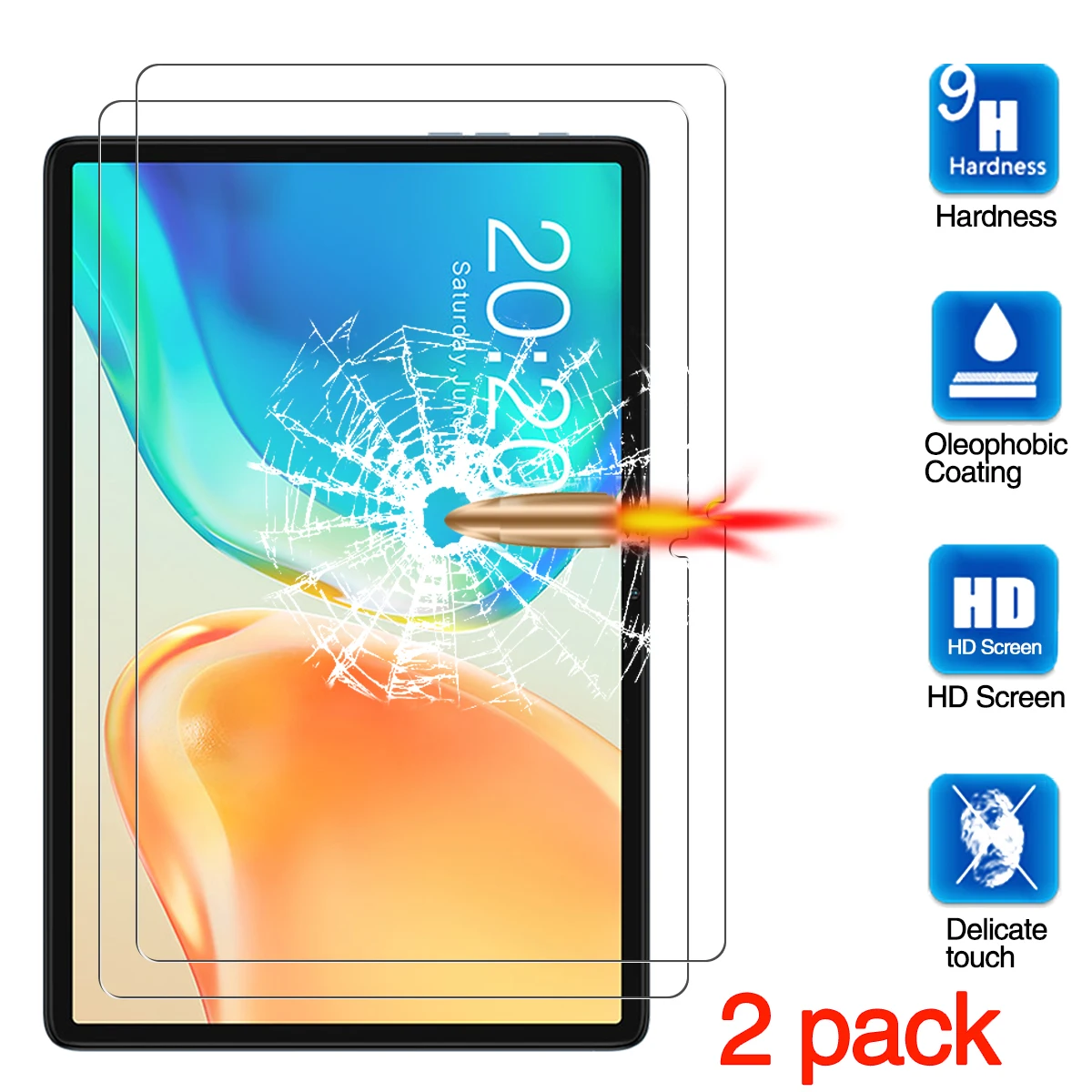 

Screen Protector For Teclast M40 Plus,For Teclast M40 Air,P40HD P30S P30 Air P30HD (10.1") Tempered Glass Protective Film