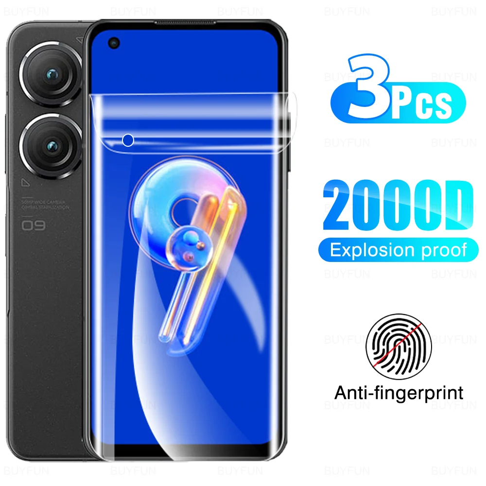 

Гидрогелевая пленка 3 шт., не стекло для Asus Zenfone 9 10 5G, защита экрана Zenfone9 Zenfone10 Zen Fone 9 10, Защитные Мягкие Пленки