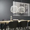 Nordic Remote Foscarini Spokes LED Pendant Lights Industrial Lamp Bird Cage Chandelier Dining Room Living LOFT LED Hanging Lamp 3