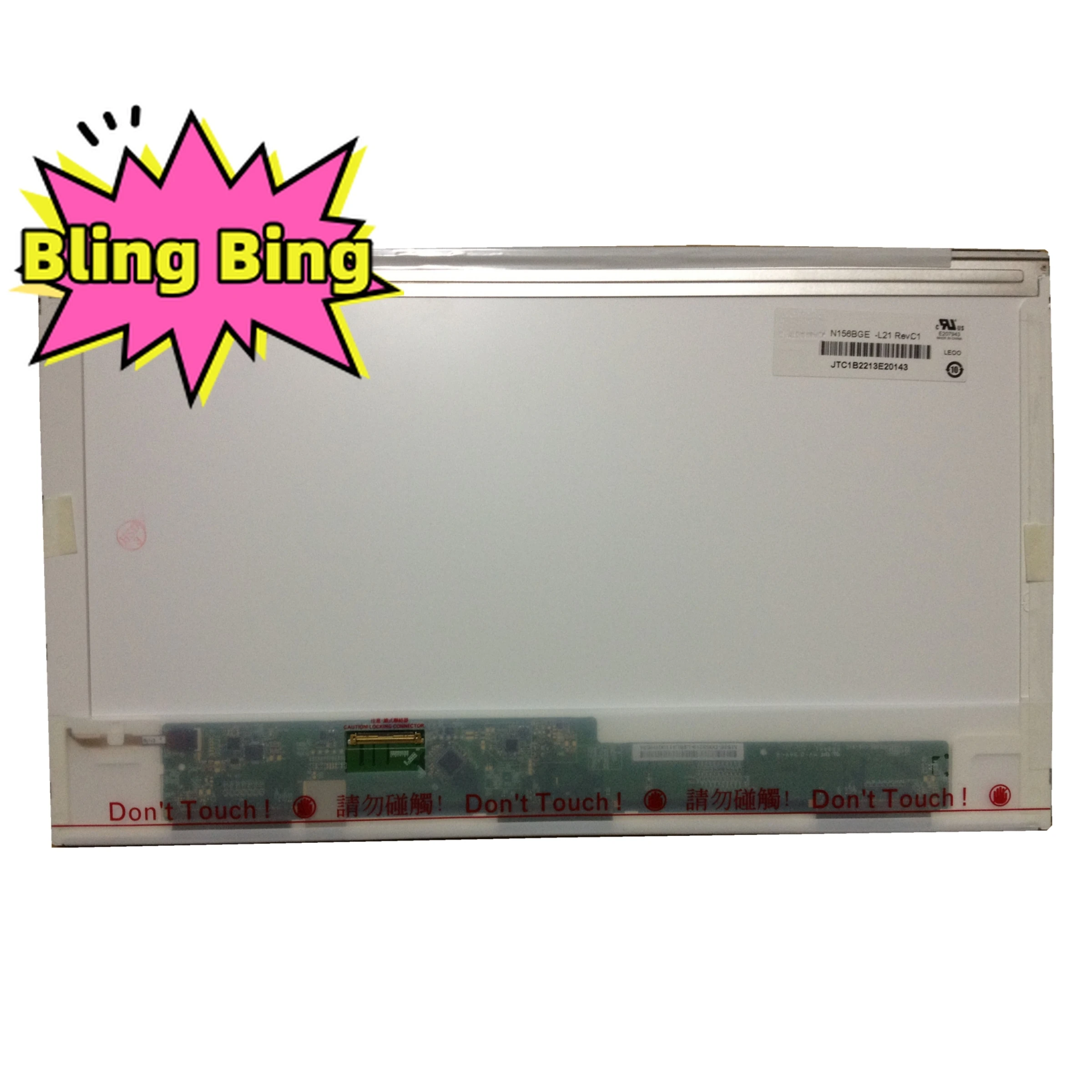 

N156BGE-L21 fit LP156WH2 LTN156AT05/24/09/22/27 LP156WH4 B156XTN02.2 TL A1 N1 15.6" 1366×768 Laptop LCD Screen