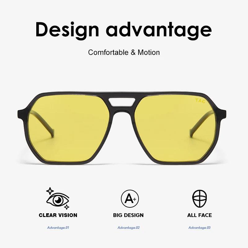 TAGHezekiah Vintage Acetat Polarisierte Sonnenbrille Herren Mode Retro Designer S8581 Sonnenbrille Damen Luxusmarke 2025 Sonnenbrille – Detail 2