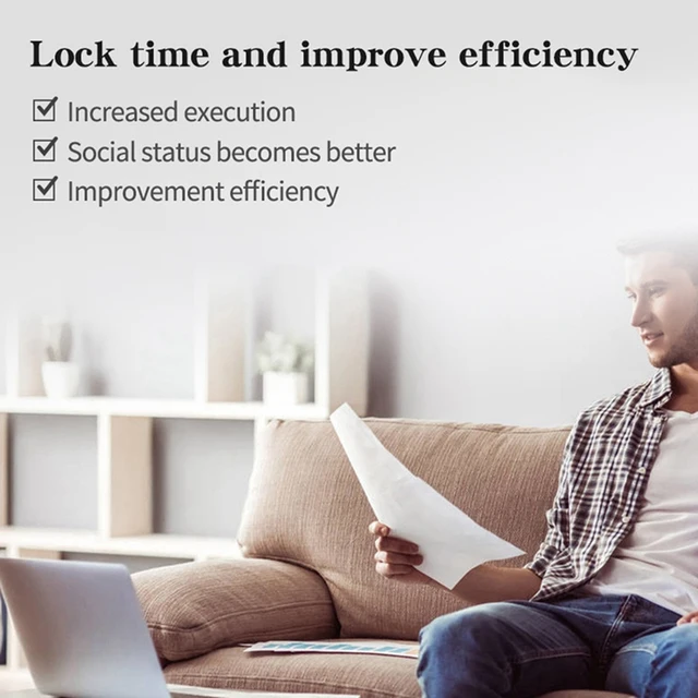2X Smart Time Lock LCD Display Electronic Timer Switch USB Rechargeable Timer Padlock Travel Electronic Timer-Qing 3