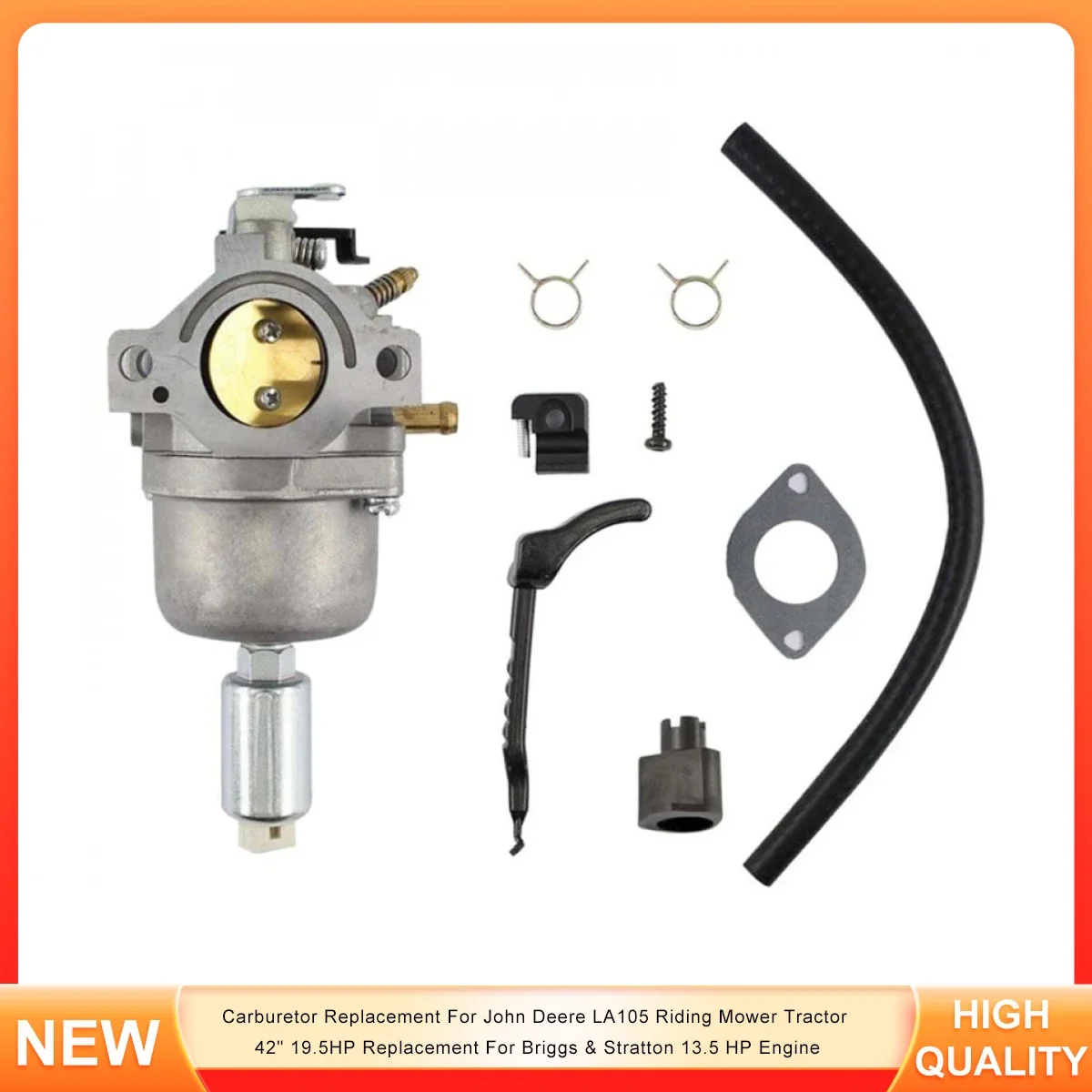 

Carburetor Replacement For John Deere LA105 Riding Mower Tractor 42" 19.5HP Replacement For Briggs & Stratton 13.5 HP Engine