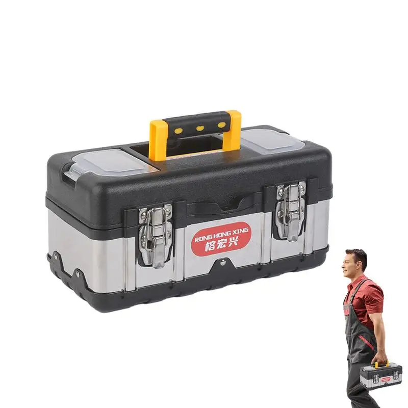 

Auto Repair Tools Box Sets Woodworking Electrician Spanner Anti-fall Case Waterproof Shockproof Safety Parts Organizer Toolbox