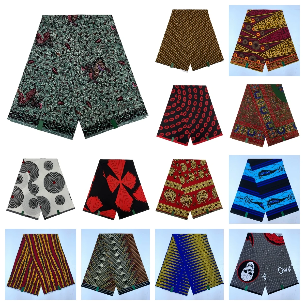 

Новая африканская восковая ткань, 6 ярдов, настоящий мягкий нигерийский принт блока Анкары, восковая Ткань, 100% хлопок, Оригинальная Ткань для женского шитья