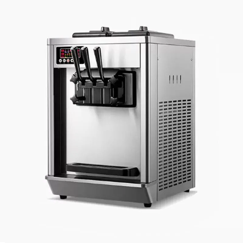 

Ice Cream Machine Commercial Small Three Flavors Vertical Desktop Automatic Cone Maker