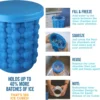 The Original Ice Cube Maker| Holds Up to 180 Ice Cubes | Silicon Bucket | Perfect for Indoor/Outdoor Use | Bottled Beverage Cool 3