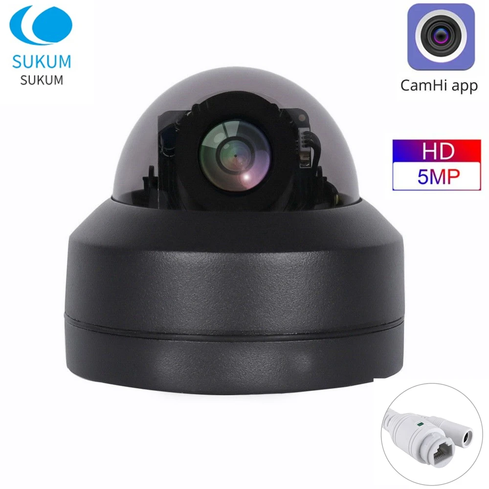 5MP CamHi MINI PTZ IP Camera Outdoor 2.8-12mm Lens 4x Optical Zoom Waterproof Speed Dome Security CCTV Camera