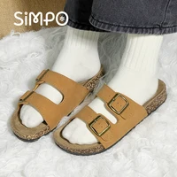 Sandale en cuir pour hommes et femmes sandales de plage 2025 chaussures pour hommes de créateur femmes pantoufle confortable marques originales chaussures d'été 2