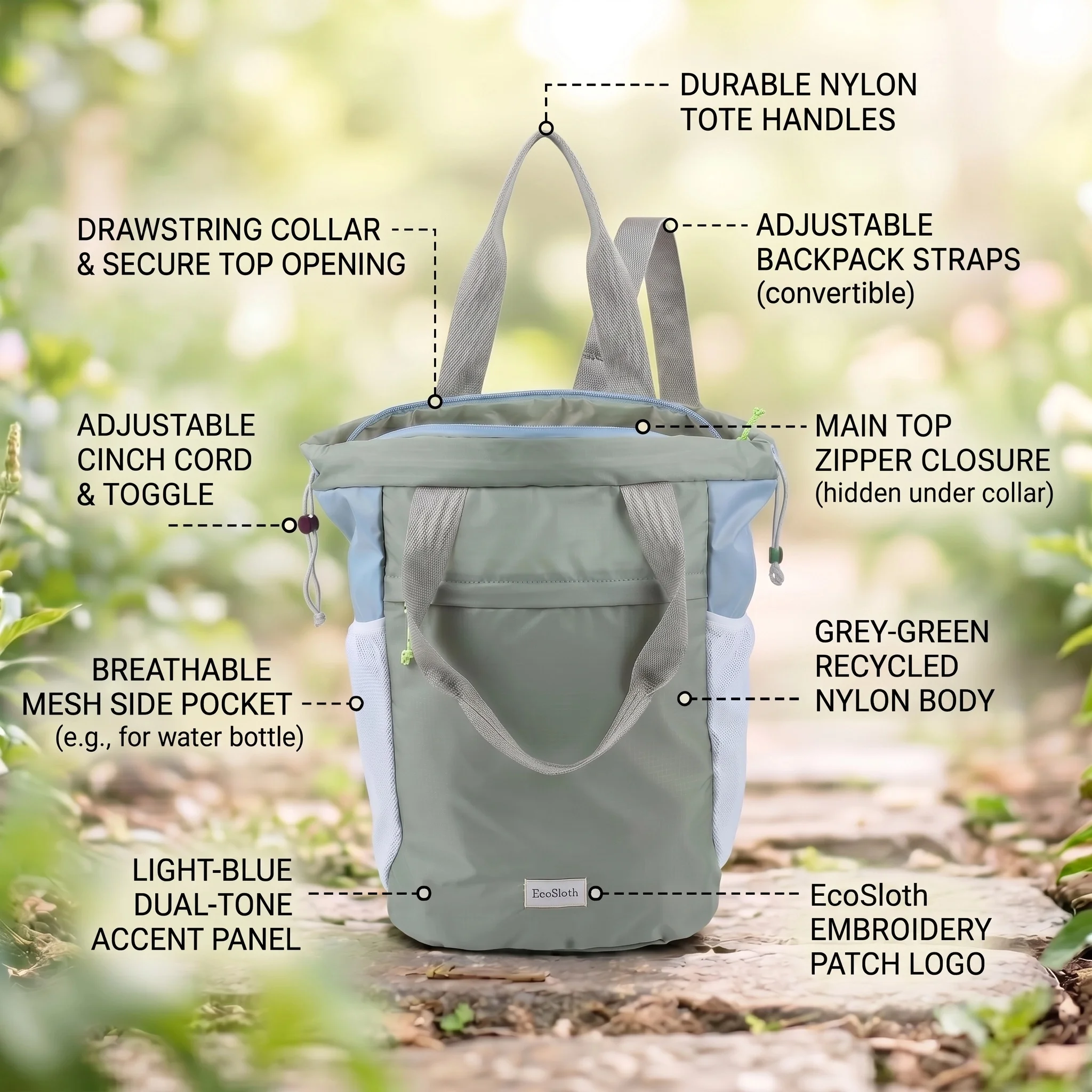 ES Outdoor Travel Backpack for Unisex, Large Capacity Leisure Backpacks For Hiking & Mountaineering, Trendy Foldable Sports Bag 5