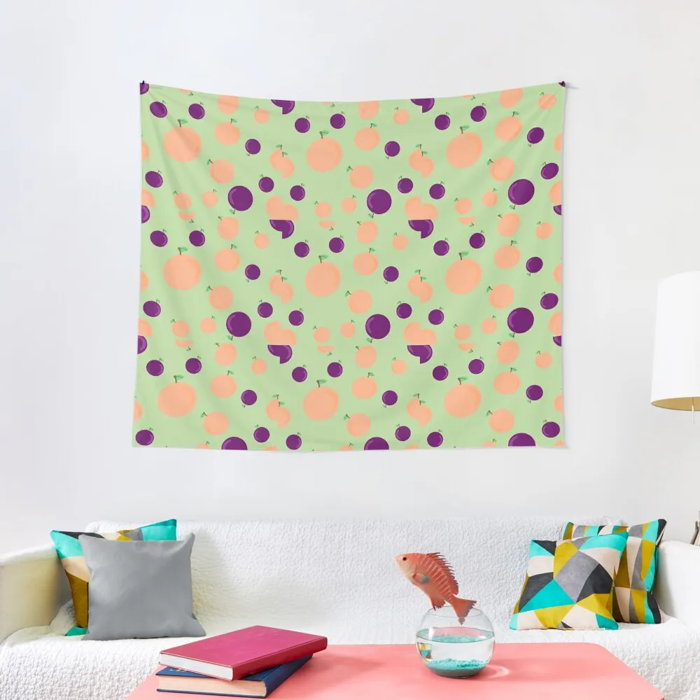 

Peaches and Plums Pattern Tapestry Things To The Room Nordic Home Decor Funny Tapestry Wall Hanging Wall