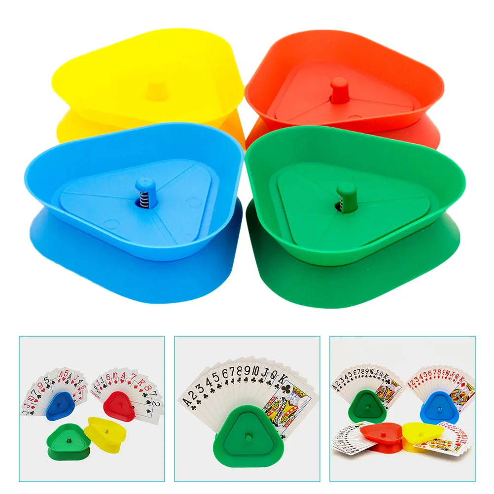 Card Holders Triangle Shaped Playing Card Holders Board Game Accessories Card Holders For Playing Cards Hands Free