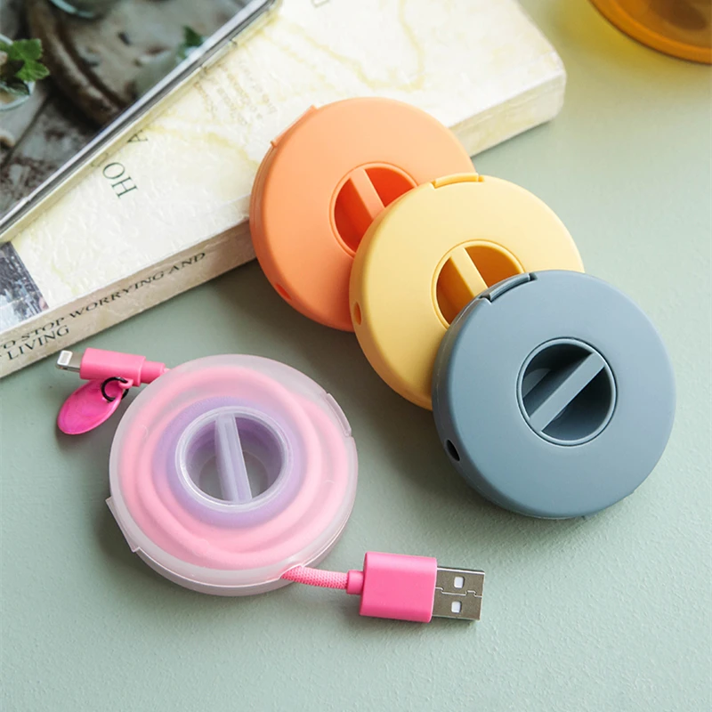 Rotatable Usb Cable Storage Box Wire Management Organization