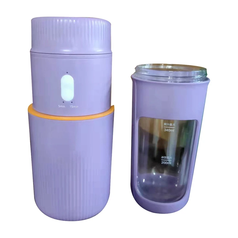 

340ML Small Portable Ice Drink Juicer Mini Rechargeable Juice Cup Multifunctional Household Juicer