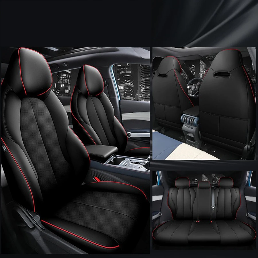 thumbnail image 1 of Fundas de asiento de coche de diseño original 1: 1 Juego completo para BYD ATTO 3 YUAN Plus 2022 2023 Funda protectora de asiento de coche de cobertura completa, 1 of 5