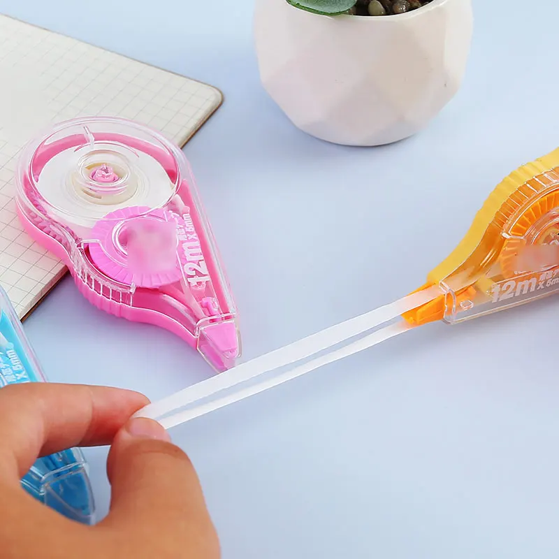Correction tape 3 packs Color Correction Tape Easy Use Applicator Correct Error Writing Eraser School Offices Education