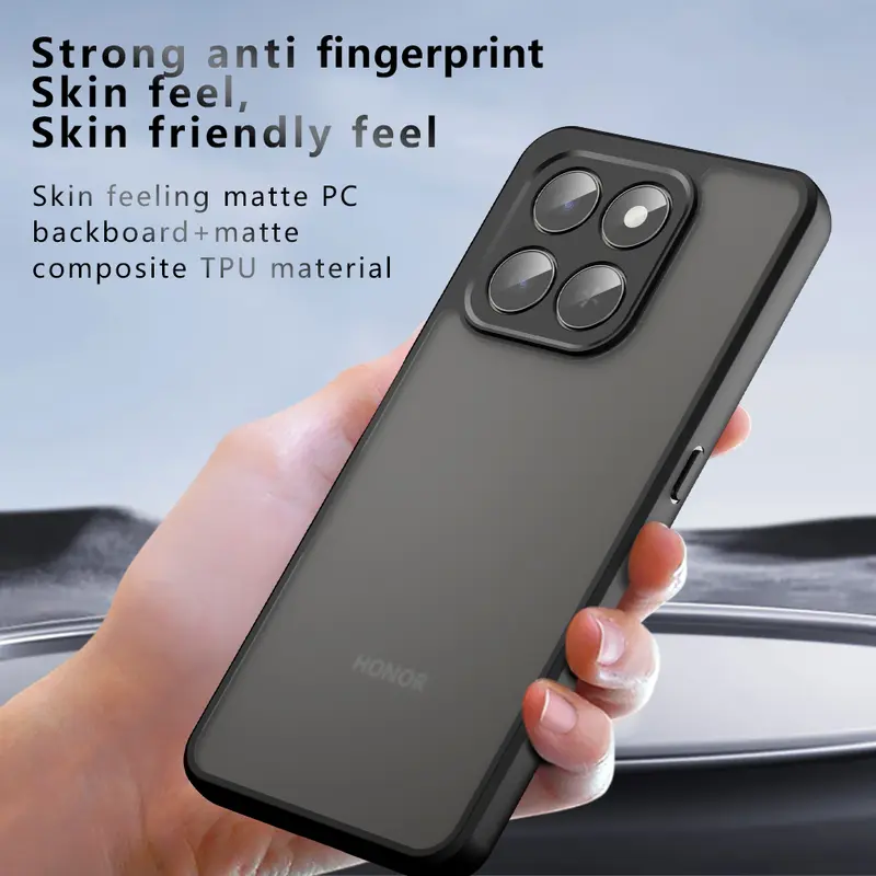 For Honor 400 Smart Case Matte Translucent Airbag Acrylic Armor Frosted Transparent Shell Shockproof Back Cover Funda - Image 6