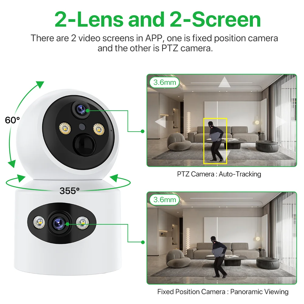  4MP 2K  ֿ  , ͸  ī޶, PTZ HD  ũ ڵ   ķ, Ȩ   iCsee