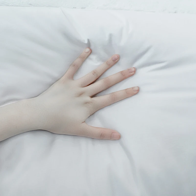 Easyum Twin Queen King 50*70cm 100% cotton feather microfiber mixed long bed neck comfortable Sleeping pillow 6