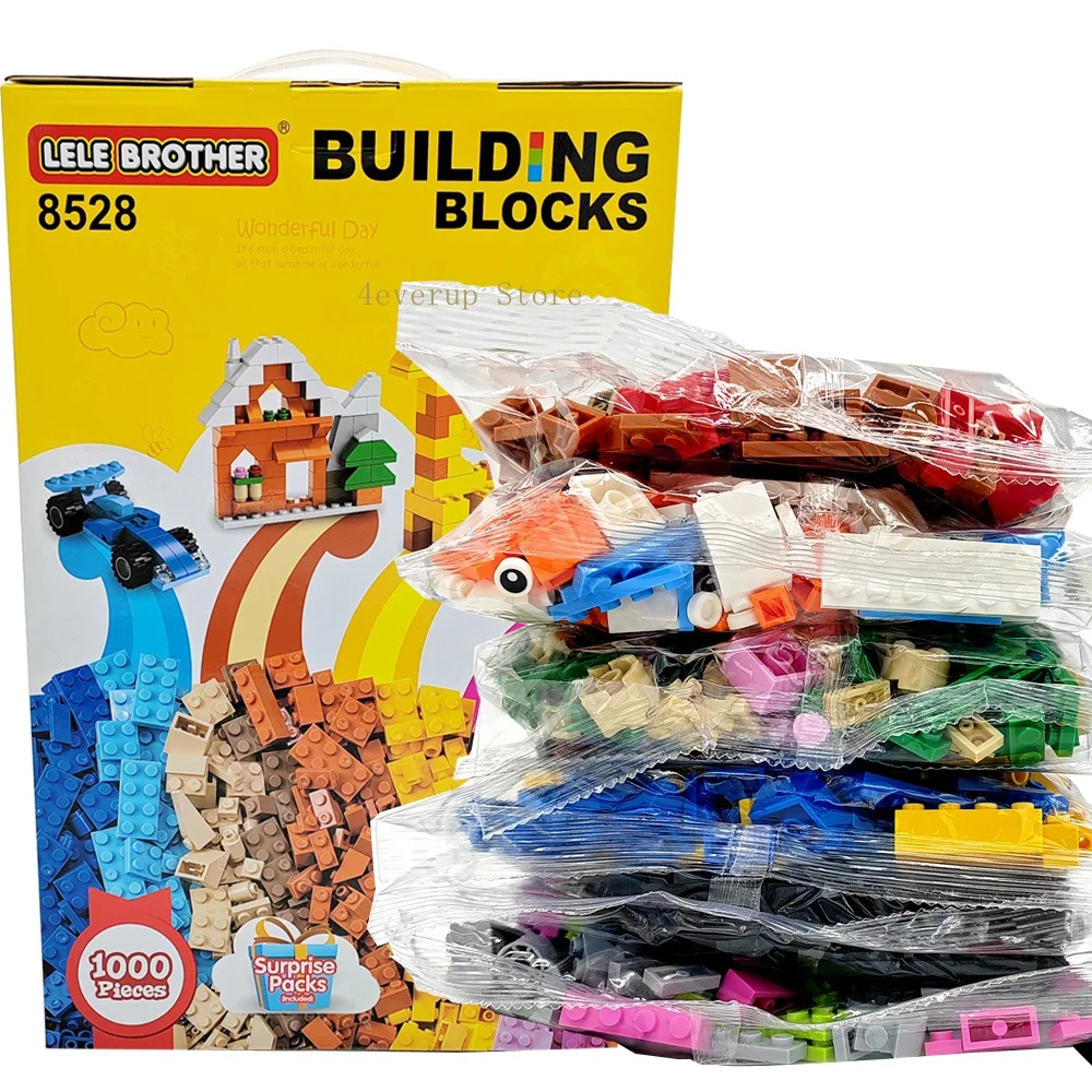 1000-DIY-creative-building-blocks-bulk-set-Urban-Classic-building ...