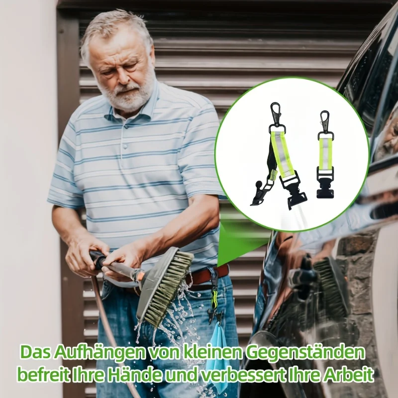 Portable Glove Holder with Durable Metal Clip Design - Versatile Storage