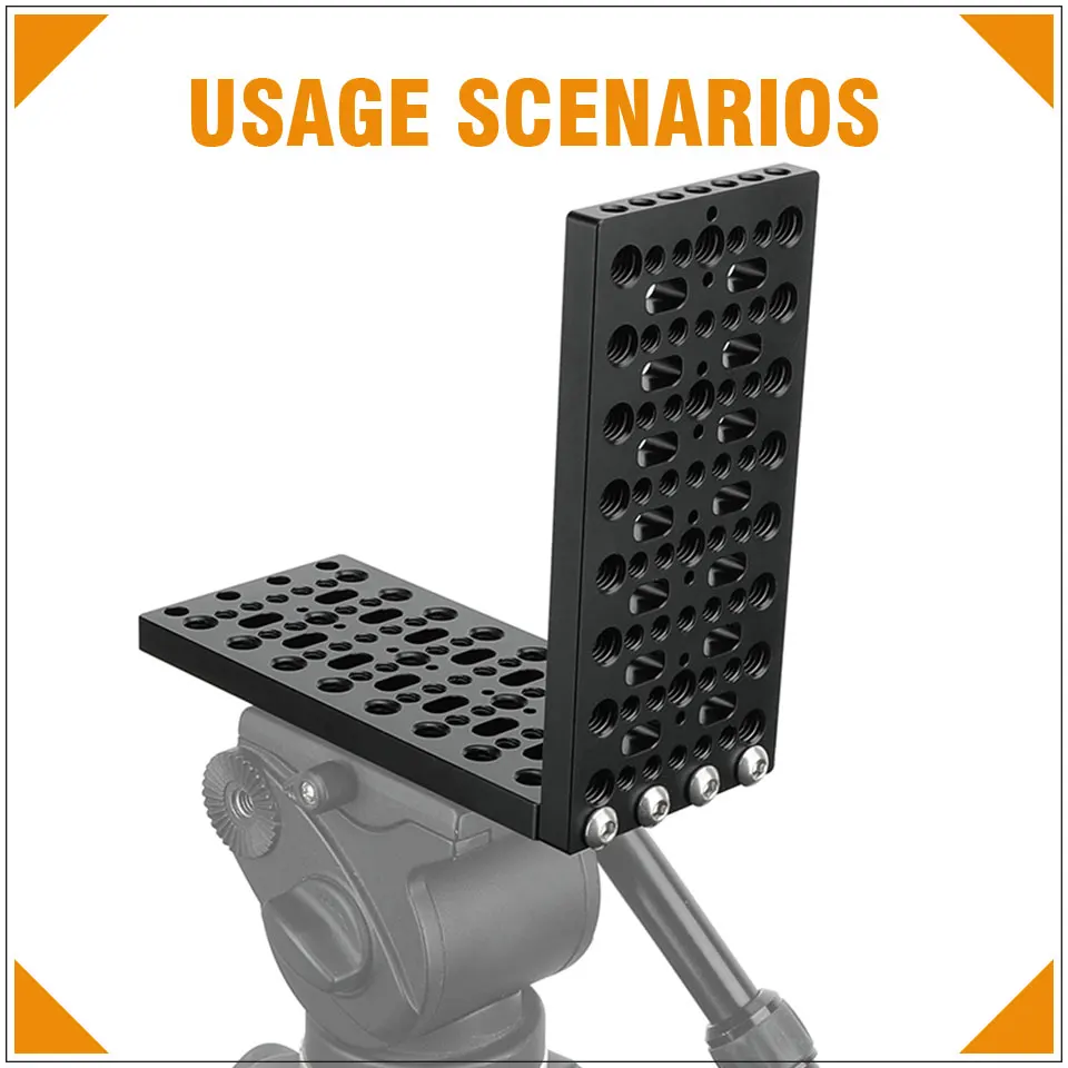 CAMVATE-Camera L Bracket Cheese Plate, Thread Holes