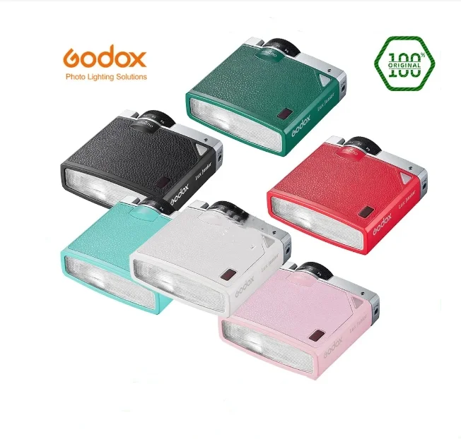 Godox Lux Junior Color Camera Flash Gn12 6000K ± 200K 7 Livelli Flash Speedlite Trigger Per Canon Nikon Sony Fuji Olympus Camera