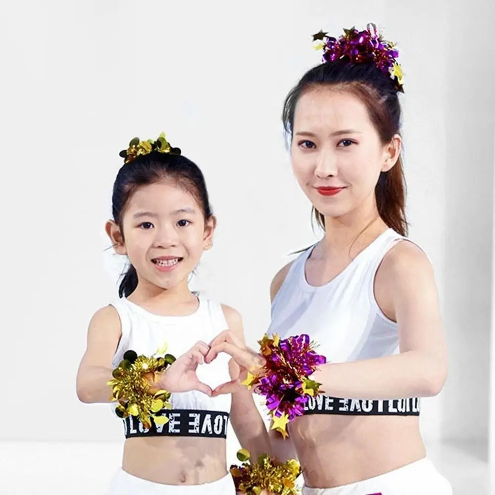 2pcs New Apply To Sports Sports Game Pompoms 10 Styles Cheap Practical Cheerleading Performance Flower Games Bracelet