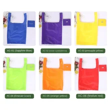  Shopping Bag Foldable Polyester Bag Eco-friendly Hand Canvas Bag Grocery Bags Shoulder Reusable Bag Foldable Shopping Bags Totes 