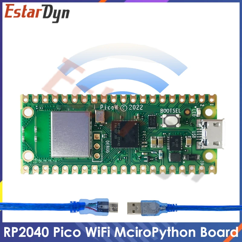 Raspberry Pi Pico W Board Micro Wifi Rp2040 Dual-core 264kb Arm Low ...