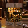 DIY Wooden Miniature Model Kit Magic Book House Casa Doll Houses 3D Puzzle Dollhouse With Furniture Home Decor for Friends Gifts 2