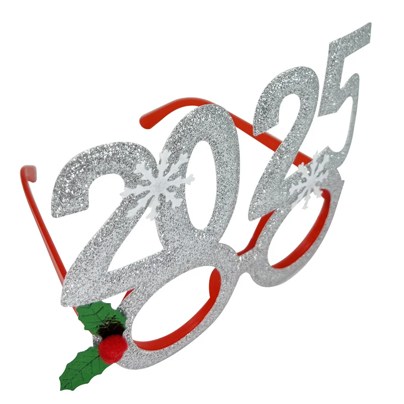 Description Picture 6 of item6Pcs Number 2025 Christmas Glasses Xmas Party Kids Adult Photobooth Props Eyeglasses Frame New Year Gift Home Supplies