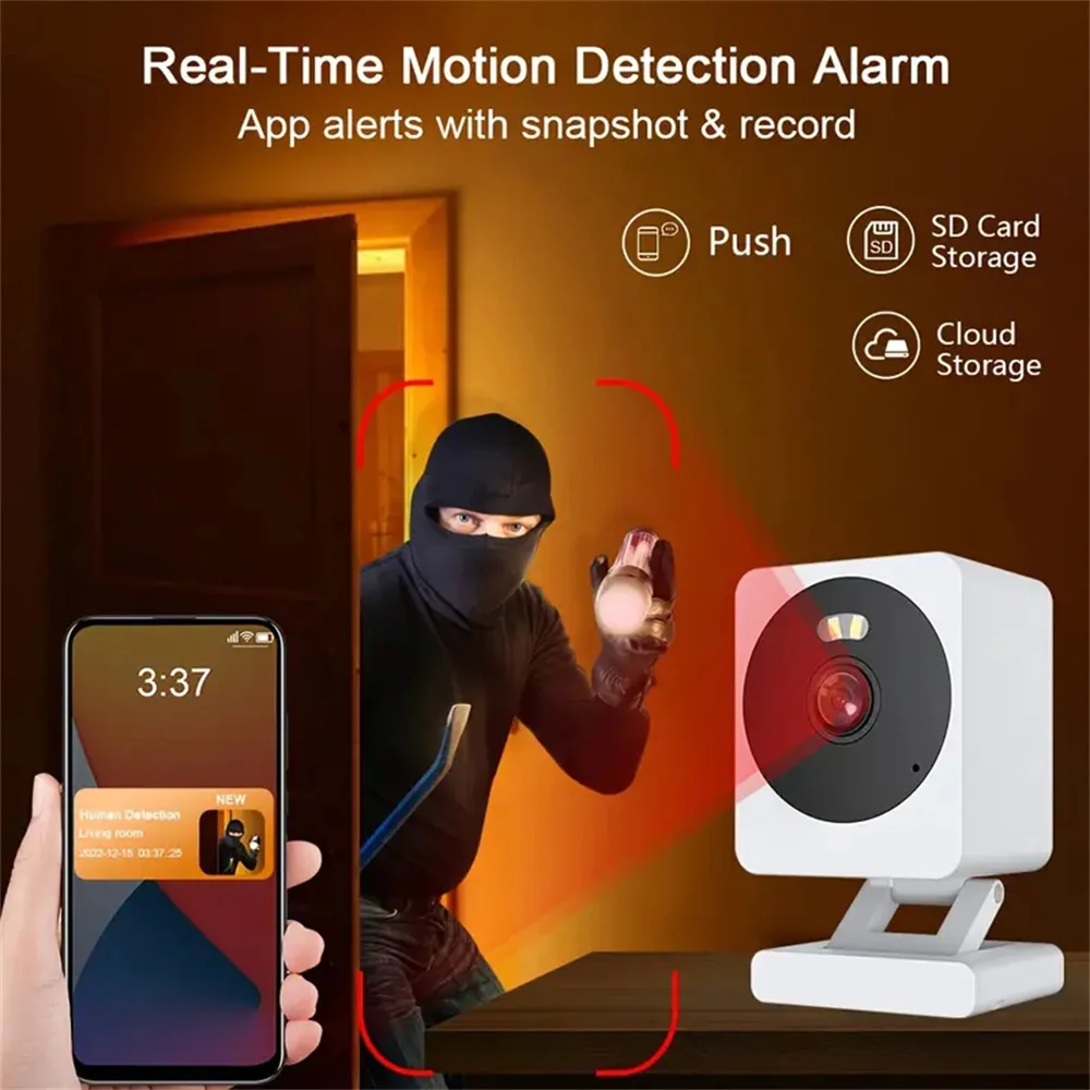 Tuya Smart Life WiFi Camera 5MP HD 1080P Motion Detection Color Night Vision Wireless CCTV Surveillance Camera 6