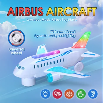 Giocattolo per aeroplani KidsthrillLuce lampeggianti e suoni Aerei ModelloAereo adatto per collezioni e regali di compleanno di Natale
