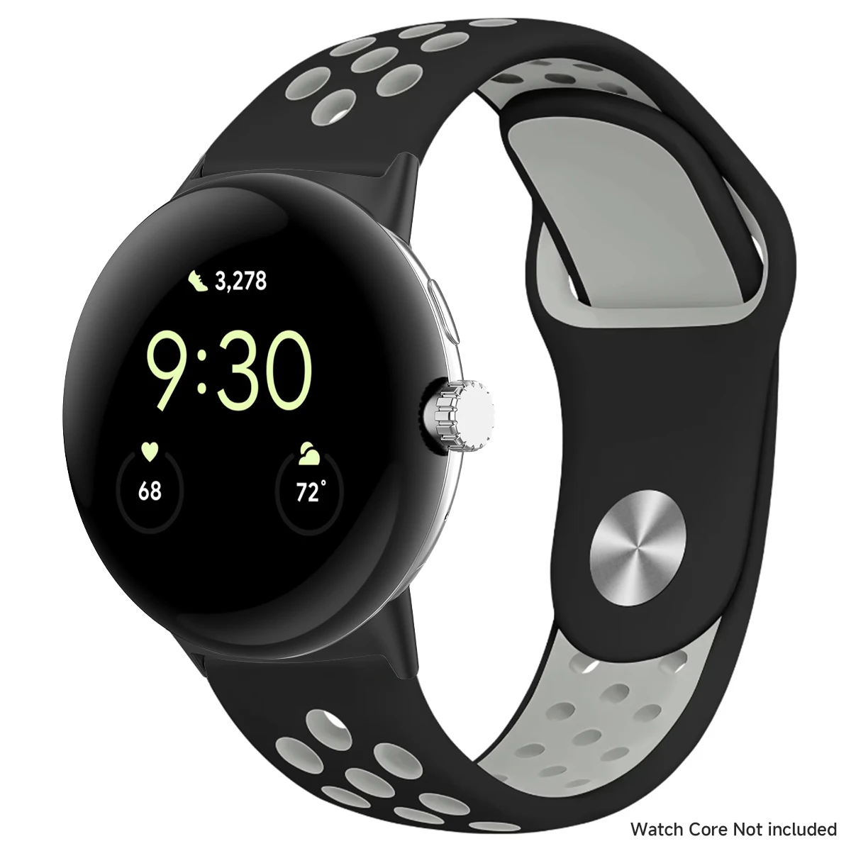 Breathable Silicone Sports Band for Google Pixel Watch - 41mm & 45mm Accessory Bracelet