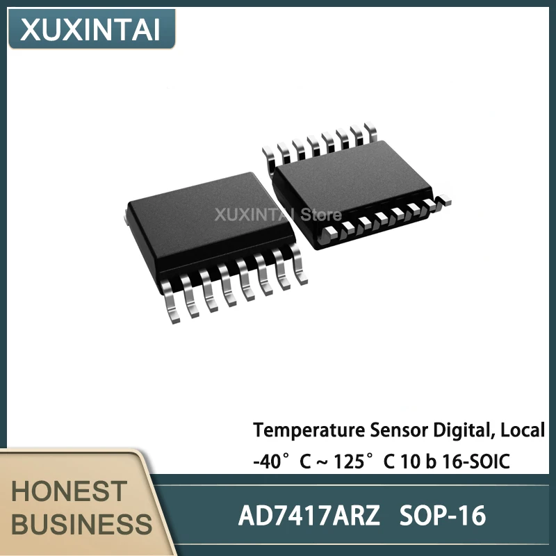 

5Pcs/Lot AD7417ARZ AD7417 Temperature Sensor Digital, Local -40°C ~ 125°C 10 b 16-SOIC