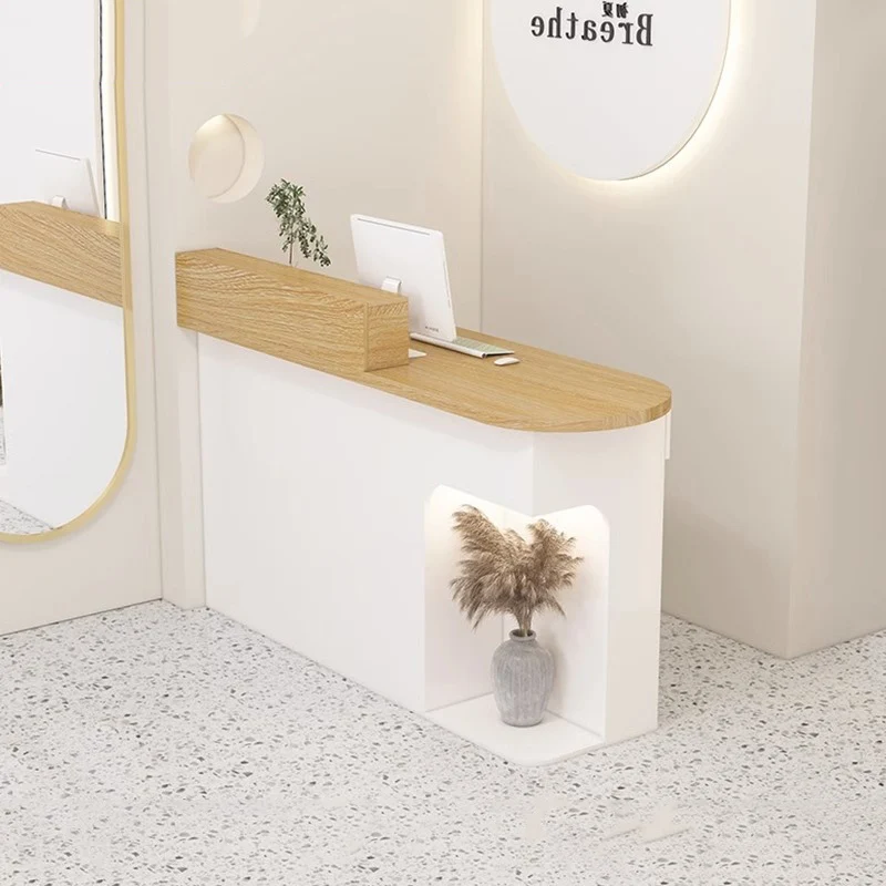 shelves drawers Reception Desks beauty aesthetic design economic Reception Desks clothes store comptoir caisse office furniture