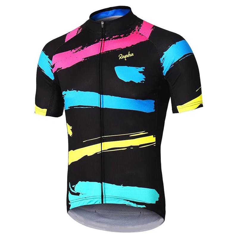 Men Cycling Jersey 2023 Classic Black Cycling Racing Tops Short Sleeve Cyclist Clothes Shirt Maillot Summer Bicycle Bike Wear