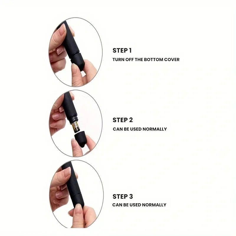 Mini Vibratory Face Massager Lipstick-sized Waterproof for Eye and Face Relaxation Wrinkle Reduction 1PC