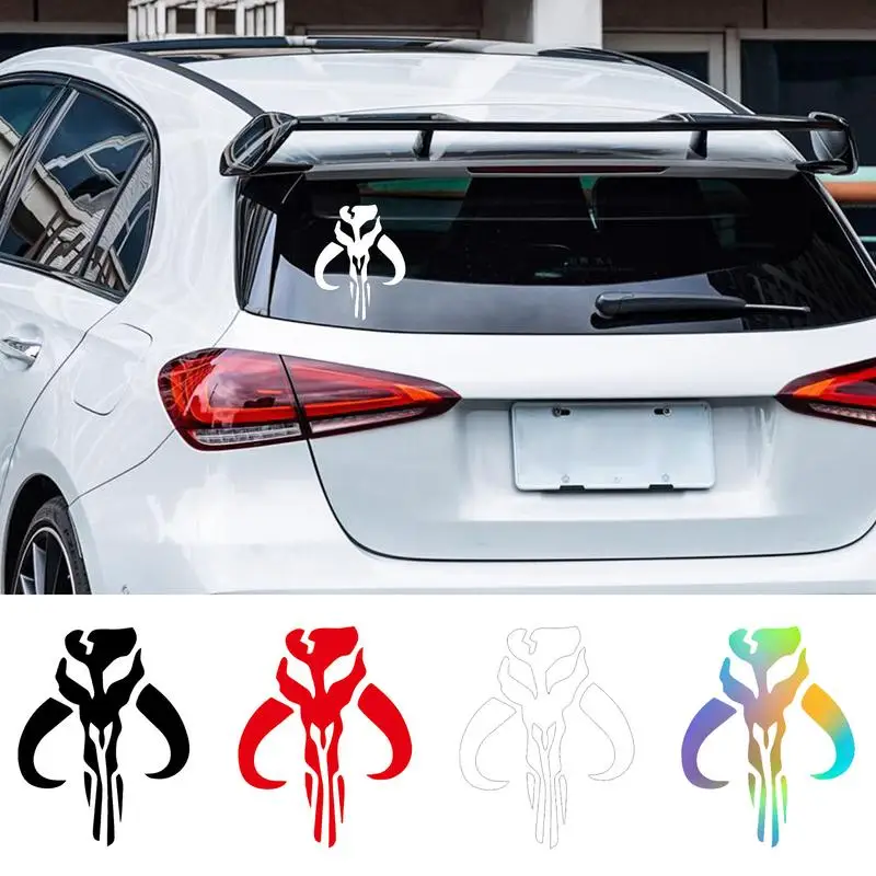 

Наклейка с черепом на Хэллоуин, заднее стекло автомобиля, ужас, тихая атмосфера, наклейки с черепом, ужасный скелет, 3D светоотражающие наклейки