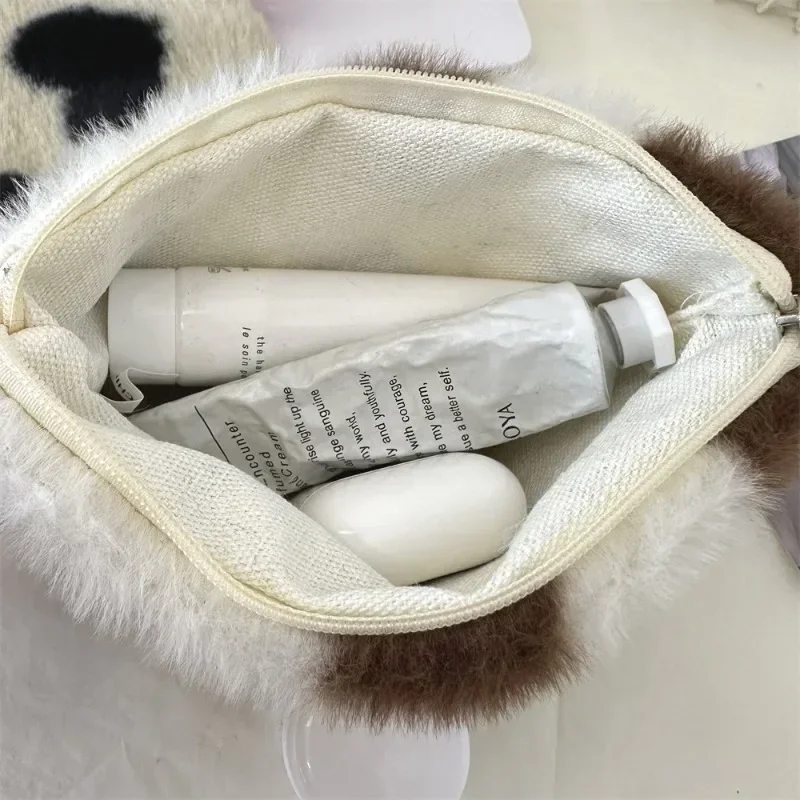 Heart Printed Cute Small Lipstick Cosmetic Bag Travel Makeup Organizer Toiletry Storage Bag Pouch Card Holder Purse Bags 6