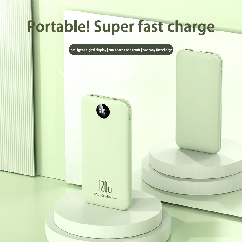 Xiaomi 120W Power Bank 200000mAh Large Capacity Fast Charging Mobile Portable Digital Display Spare Battery for Iphone Huawei 3