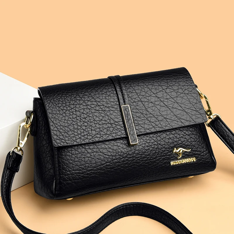 Piccola borsa a tracolla donna stile retro casual borsetta spalla_voghion.com